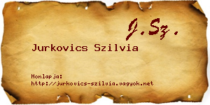 Jurkovics Szilvia névjegykártya